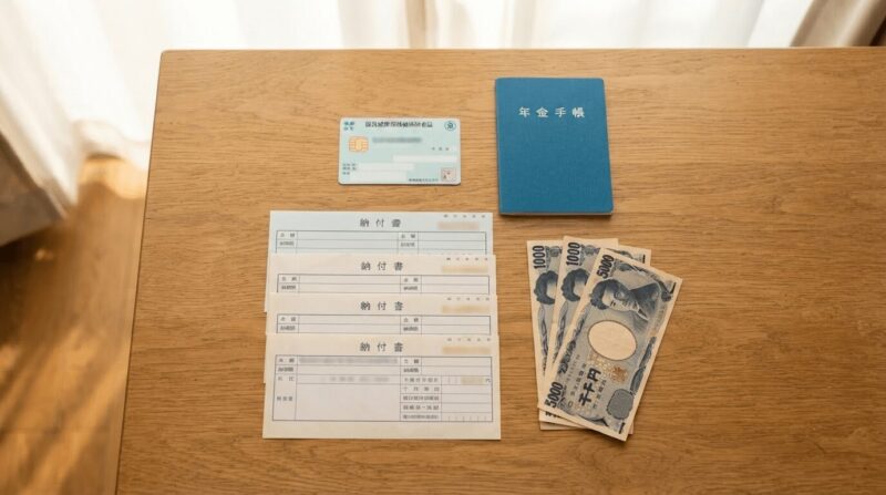 保険証・年金手帳・納付書の整理整頓。「継続する支払い」の象徴