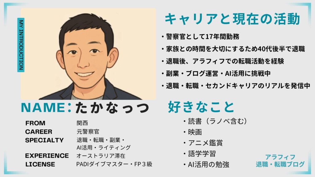 著者「たかなっつ」のプロフィールpdf画像